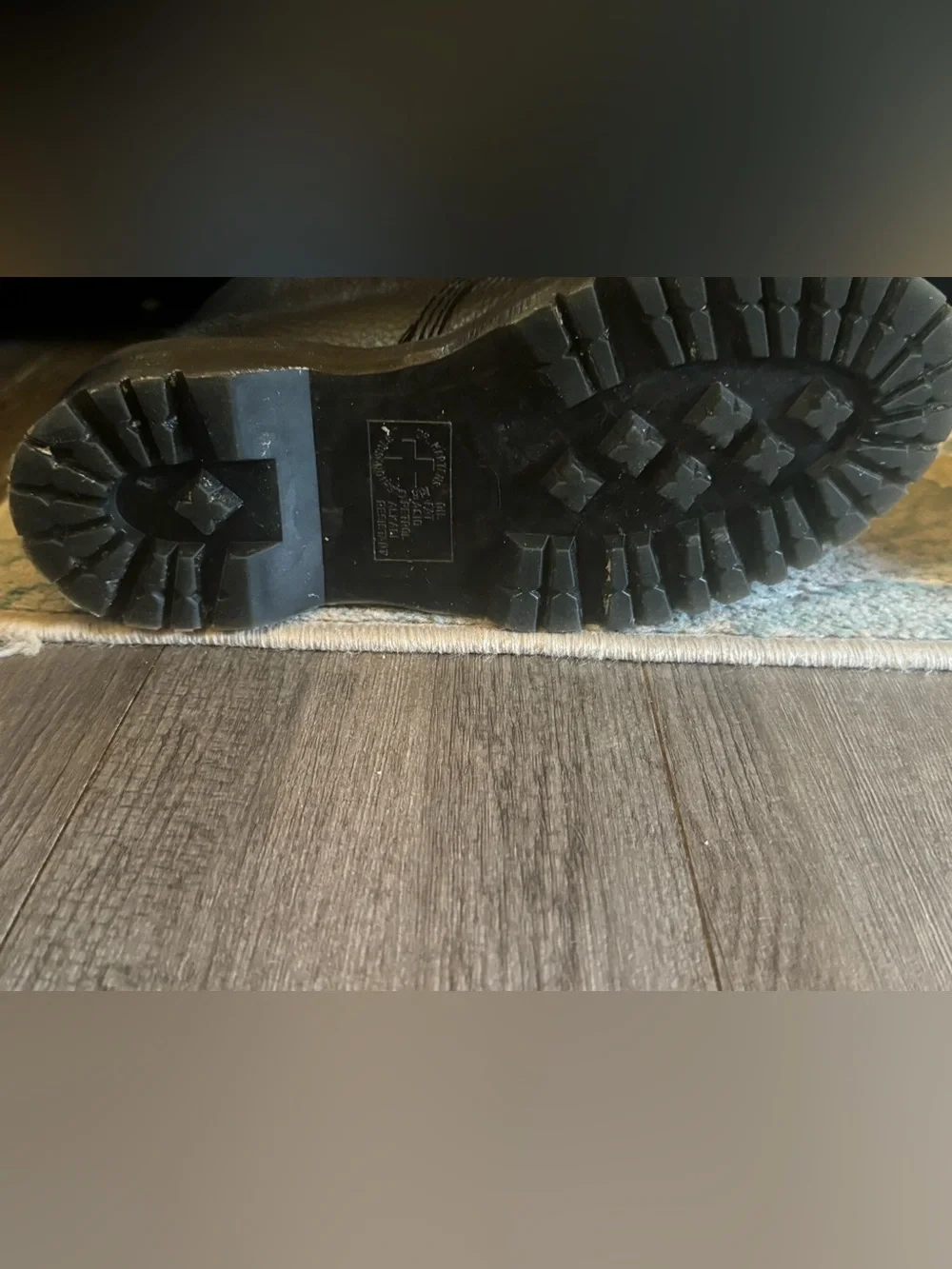 Dr. Martens Black Label Heel Tab Close-Up